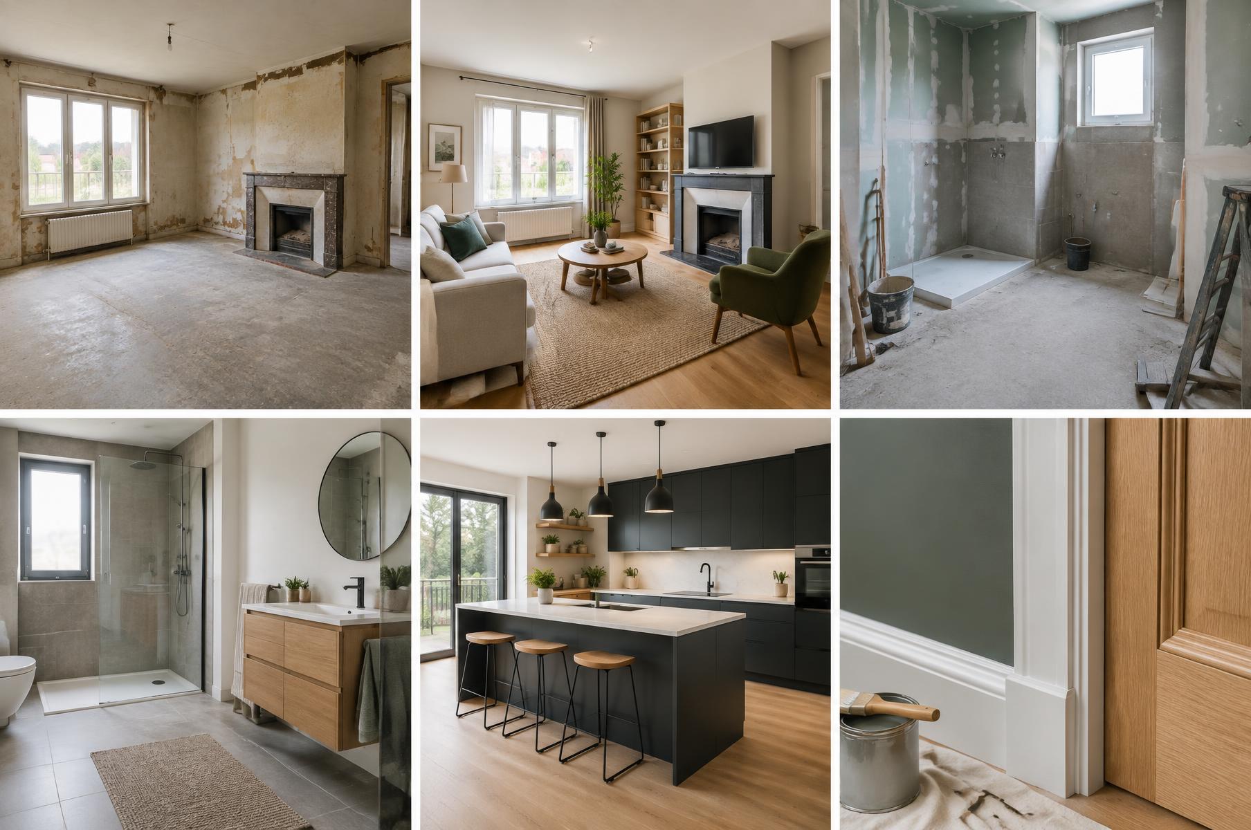 Rénovation d’un séjour, projet fictif